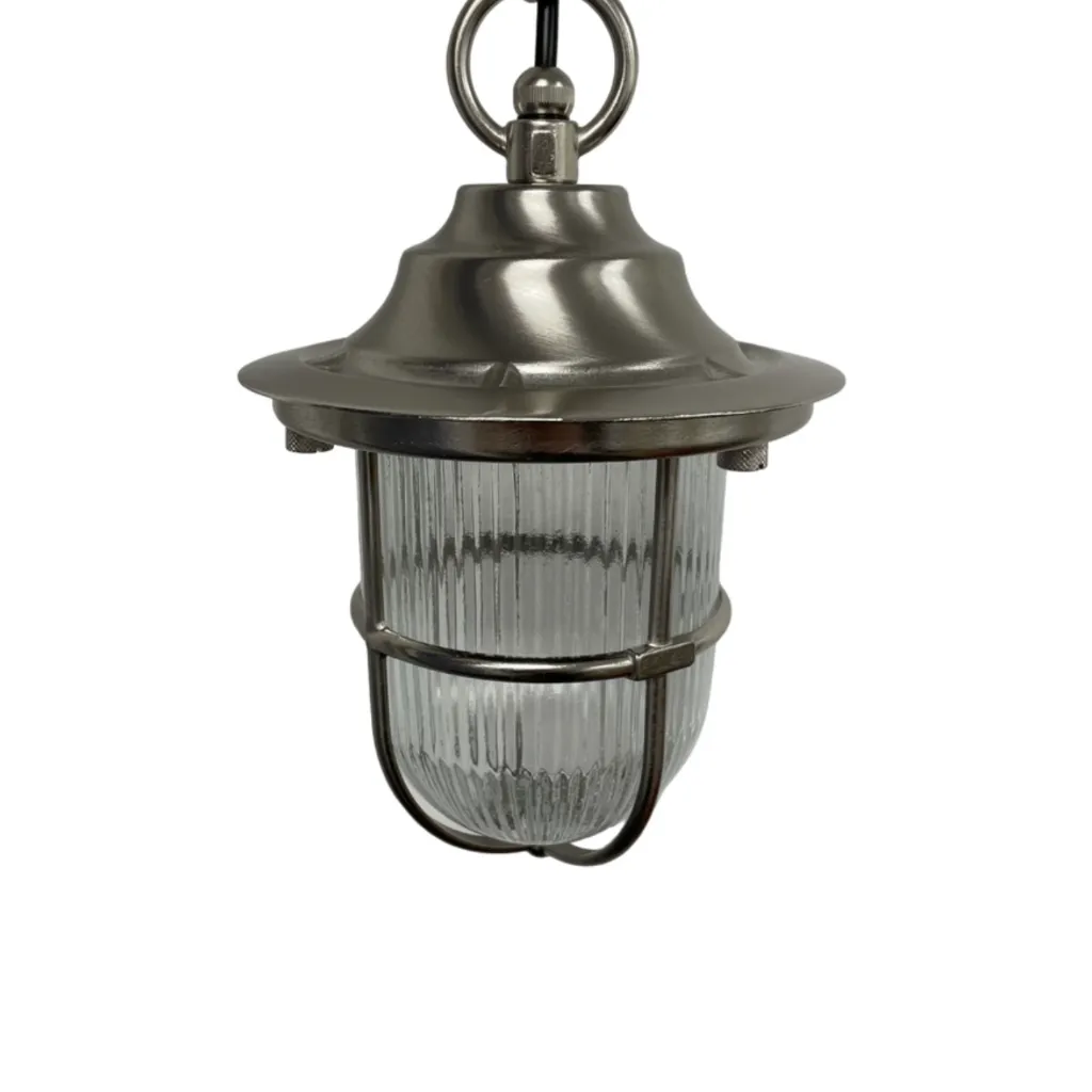 09135 - Hull Guard Pendant Lantern - Satin Nickel - Close-up.webp