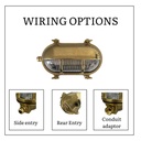Navigator Solid Brass Outdoor Light Wiring Options