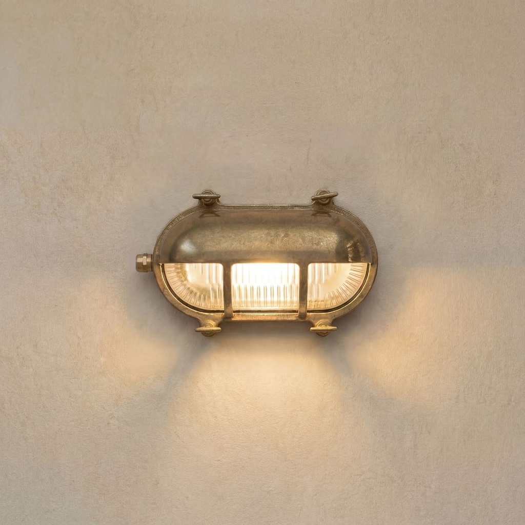 [05843] Palaemon Bulkhead (Raw Brass)