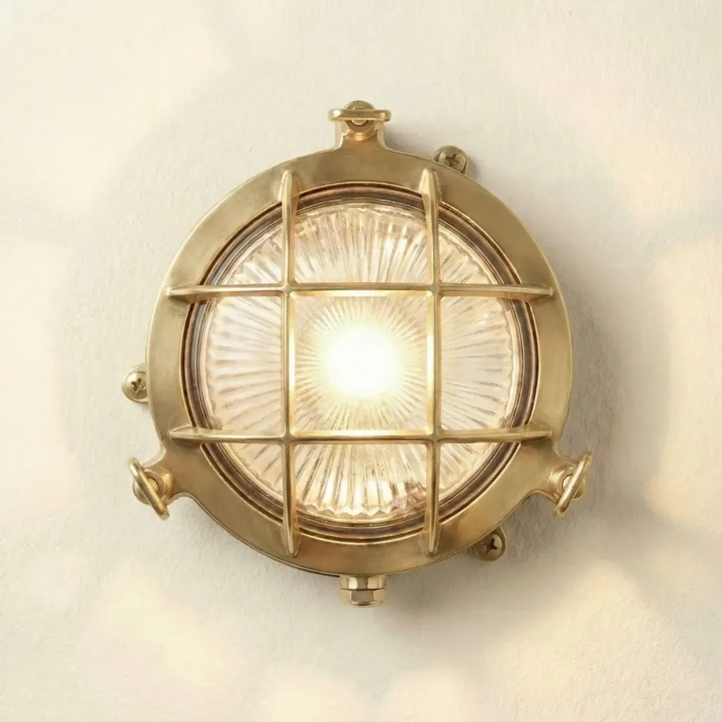 [09006] Mini Compass Guard Bulkhead (Raw Brass)