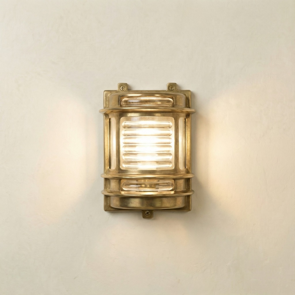 [09017] Cargo Wall Light (Raw Brass)