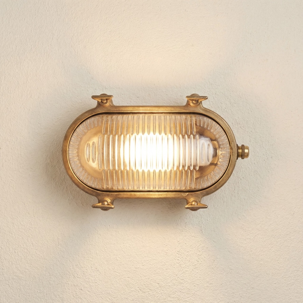 [09105] Small Siren Bulkhead (Raw Brass)