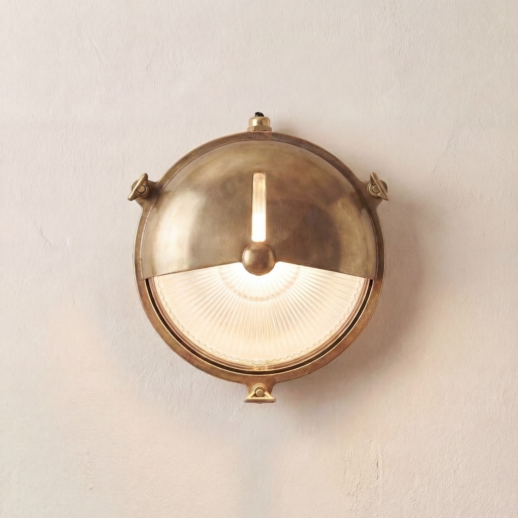 [09117] Trident Shield Bulkhead (Raw Brass)
