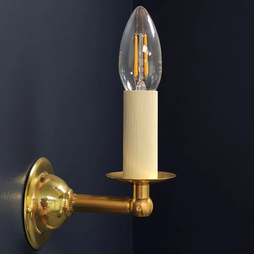 [04103] Victor Candle Wall Light (Brass)